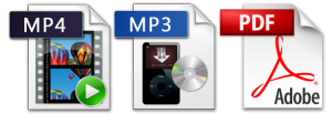 digital downloads - mp4 - mp3 - pdf